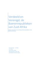 Verdeeld en Verenigd; de Boerenrepublieken van Zuid-Afrika