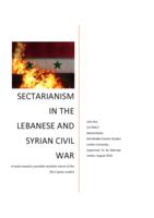 Sectarianism in the Lebanese and Syrian Civil War
