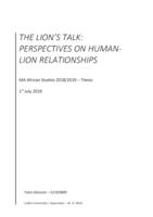The Lion’s Talk: Perspectives on Human-Lion Relationships
