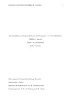 Individual differences during an inhibitory control training for 7- to 9-Year-Old children: A multilevel approach