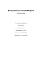 Interjections in Taiwan Mandarin