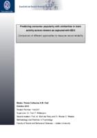 Predicting consumer popularity with similarities in brain activity across viewers as captured with EEG: Comparison of different approaches to measure neural reliability