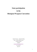 State Participation in the Biological Weapons Convention