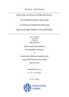 Protecting the primacy of member-states: On the role of informal institutions in limiting the information exchange between Europol national units and Europol