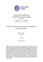 NATO nuclear sharing, between deterrence and disarmament