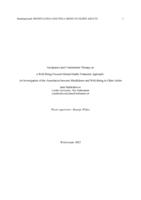 Acceptance and commitment therapy as a well-being focused mental health treatment approach: An investigation of the association between mindfulness and well-being in older adults