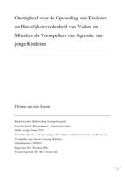 Onenigheid over de Opvoeding van Kinderen en Huwelijkstevredenheid van Vaders en Moeders als Voorspellers van Agressie van jonge Kinderen