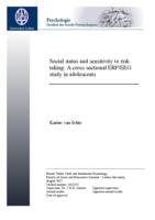 Social status and sensitivity to risk-taking: A cross-sectional ERP/EEG study in adolescents