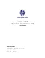 The Feedback of Inequality: Policy Patterns, Power Resources and Institutional  Redesign in the United States