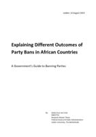 Explaining Different Outcomes of Party Bans in African Countries