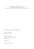 The development of Singapore from 1965 to 1997: Best explained by the developmental state model or the historical-institutionalist theory?