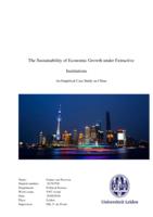The sustainability of economic growth under extractive institutions: An empirical case study on China