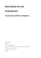 New Media Art and Embodiment: Encountering Artificial Intelligence