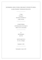 Rethinking China’s Public Diplomacy Efforts in Africa along the Belt and Road Initiative