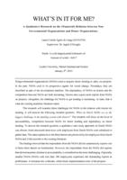 WHAT’S IN IT FOR ME?  A Qualitative Research on the (Financial) Relation between Non-Governmental Organizations and Donor Organizations.