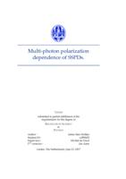 Multi-photon polarization dependence of SSPDS