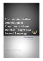 The Communicative Orientation of Classrooms where Dutch is Taught as a Second Language