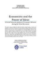 Economists and the Power of Ideas. A Social Network Analysis of Economic Advisers during the Great Recession