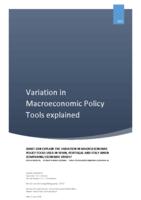 Variation in Macroeconomic Policy Tools explained