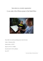 Innovation in a security organisation: A case study of the eWitness project of the Dutch Police