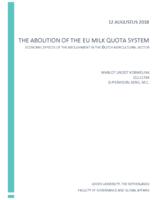 The abolition of the EU milk quota system