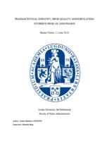 Pharmaceutical Industry, Drug Quality and Regulation: Evidence from UK and France