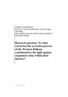 To what extent has the accession process of the Western Balkans contributed to the fight against organized crime within their interior?