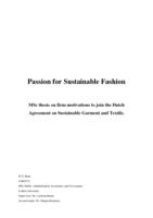 Passion for Sustainable Fashion
