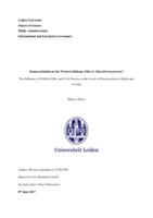 Democratization in the Western Balkans: Elite or Mass driven process? The Influence of Political Elite and Civil Society on the Levels of Democration in Serbia and Croatia