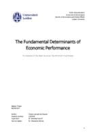 The Fundamental Determinants of Economic Performance