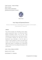 Policy Change and Organisational Structures: The case of the Directorate General Regional Development of the European Union between 1973 and 1987