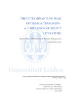 The Determinants of Fear of Crime & Terrorism - A Comparison of Select Literature