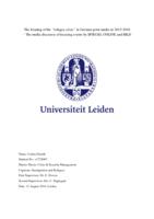 The framing of the “refugee crisis” in German print media in 2015-2016 – The media discourse of focusing events by SPIEGEL ONLINE and BILD