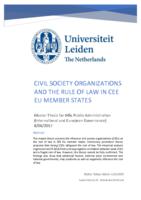 Civil Society Organizations and the Rule of Law in CEE EU member states