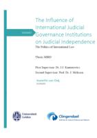 The Influence of International Judicial Governance Institutions on Judicial Independence