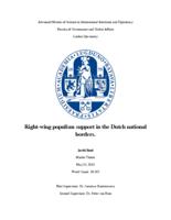 Right-Wing Populism Support in the Dutch National Borders