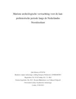 Mariene archeologische verwachting voor de laat-prehistorische periode langs de Nederlandse Noordzeekust