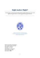 Right makes Might? A case study on how the Dutch administrative system influences a court case against the government on reducing greenhouse gas emissions
