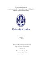 Terrorism and the media. A multi-country study of the media coverage of ISIS and the influence of geographic proximity