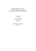 National Unity Government & a history of division in Afghanistan