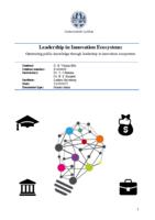 Leadership in innovation ecosystems: Optimizing public knowledge through leadership in innovation ecosystems