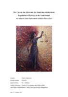 The Carrot, the Stick and the Hand that wields them: Regulation of Privacy in the Netherlands
