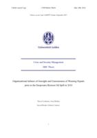 Organizational failures of foresight and Unawareness of Warning Signals prior to the Deepwater Horizon Oil Spill in 2010