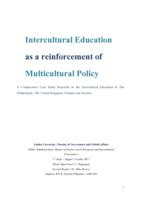 Intercultural Education as a reinforcement of Multicultural Policy