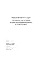 Black-out verleden tijd? Een onderzoek naar het lerende vermogen van crisisorganisaties binnen de veiligheidsregio's