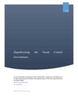 Depoliticizing the Greek Central Government: Has the 2016 public management reform (4369/2016, Transparency and Meritocracy in Public Administration) resulted in the depoliticization of the central government in the field of HRM?