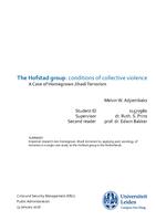 The Hofstad group: conditions of Collective violence. A case of Homegrown Jihadi Terrorism