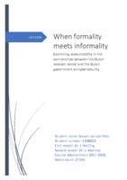 When formality meets informality: Examining accountability in the partnerships between the Dutch telecom sector and the Dutch government on cybersecurity