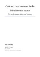 Cost and time overruns in the infrastructure sector. The performance of integral projects