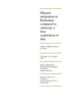 Migrant integration in Rotterdam compared to Antwerp: a first exploration of data